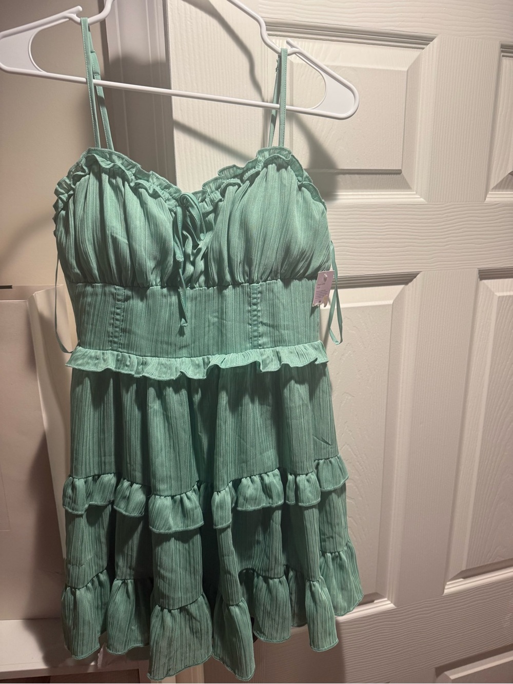 wild fable Mint Green Ruffle Tiered Sundress